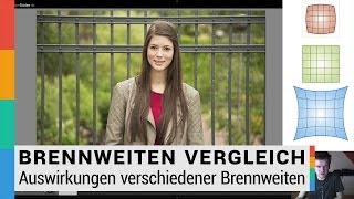 Vergleich Auswirkung verschiedener Brennweiten  Portraitfotografie  HD [upl. by Yerkovich]