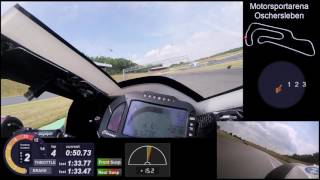 Oschersleben S1000RR 133 inkl Telemetrie I2M Dashware [upl. by Meadows]