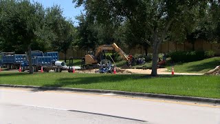 Treeline Elementarys first day of school impacted by areas water main break [upl. by Kalila771]