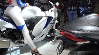 Suzuki Hayabusa Collection Akrapovic Exhaust Eicma Girls Like n Subscribe [upl. by Icat209]