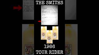 The Smiths 1986 Tour Rider 4  Andy Rourke Mike Joyce amp Craig Gannon Dressing Room amp Crew Bus [upl. by Emelia995]