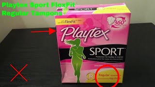 ✅ How To Use Playtex Sport FlexFit Regular Tampons Review [upl. by Glen906]