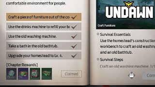 Adventure Guide Upgrade Homestead full quest list UNDAWN [upl. by Emanuele]