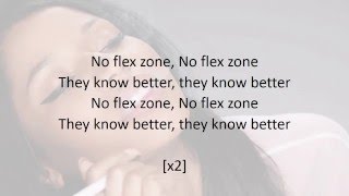 Nicki Minaj  No Flex Zone Lyrics [upl. by Shadow]