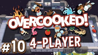 Overcooked  10  Interstellar Soup 4 Player Overcooked Coop Gameplay [upl. by Peedus]