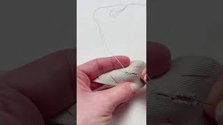 How to Make a Buttonhole Hand Stitch 🧵 Trench Coat Sewing [upl. by Niveek]