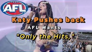 Grand Final Drama Katy Perry CLASHES with AFL  BWM Sports [upl. by Tooley722]