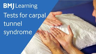 Tests for carpal tunnel syndrome  BMJ Learning [upl. by Dee Dee]