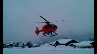 EC135 startet im Schnee in Reit im Winkl [upl. by Kris858]