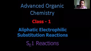 SE1 reaction mechanism and examples aliphatic electrophilic substitution reactions [upl. by Lael295]