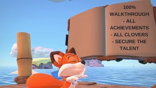 Super Luckys Tale  Gilly Island  100 Walkthrough  All Achievements Secure The Talent [upl. by Luciano733]