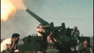 Korean War Home Movies 204th Field Artillery Bn Utah National Guard 195152 M40 155mm Long Tom [upl. by Okin]