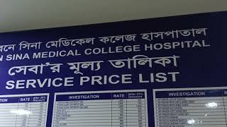 Ibn Sina Medical College Hospital Kallyanpur Service price list August2024 [upl. by Gemma595]