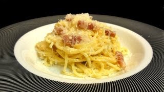 Espaguetis a la carbonara Recetas de pasta [upl. by Nancie]