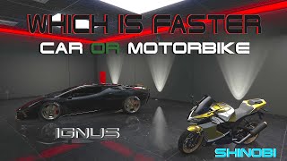 Which is Faster IGNUS or SHINOBI GTA Online Timed Test [upl. by Meridith890]