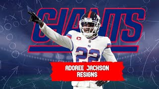 Adoree Jackson Resigns With The Giants [upl. by Towrey459]