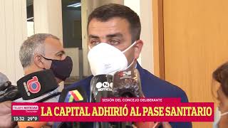 Sesión del Concejo Deliberante la capital adhirió al pase sanitario [upl. by Jeraldine792]