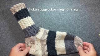 Sticka raggsockor del 1 Skaft och hälkappa [upl. by Ignatz]