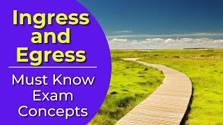 Ingress and Egress The Difference Real estate license exam questions [upl. by Noremak]