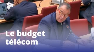 Le budget télécom  Ma question en commission des affaires économiques [upl. by Ahseid]