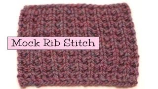 Fancy Stitch Combos  Mock Rib [upl. by Arthur]