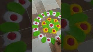 Simple designrt youtubeshort ytshortsvs rangoli [upl. by Assilym694]