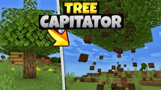 Tree capitator Mod For Minecraft Pocket Edition [upl. by Solahcin]