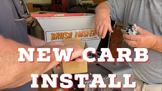 How to Replace a Carburetor on DEK Brush Master Chipper [upl. by Nivlag]