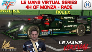 Le Mans Virtual Series  4 Hours of Monza on rFactor 2 [upl. by Hanfurd]