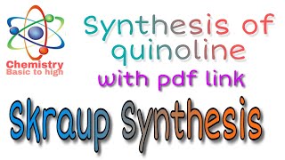 Skraup Synthesis of quinoline mechanism for UG with pdf  Synthesis of quinoline mechanism [upl. by Ecirum]