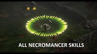 All Necromancer Skills  Diablo 2 Resurrected [upl. by Luahs122]