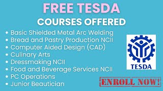 TESDA COURSES OFFERED [upl. by Sumahs]