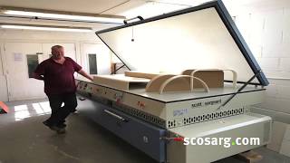 Heating and Vacuum Forming Corian Wilsonart etc  scottsargeant woodworking machinery [upl. by Mahda377]