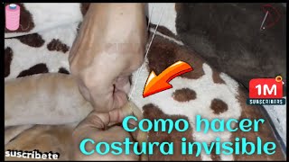 Como Hacer costura invisible a Mano TRUCO DE COSTURA ▶️ [upl. by Adelle]