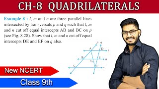 Class 9 Maths  Example 8 Chapter 8 Quadrilaterals  NEW NCERT  BY RAJEEV SIR [upl. by Disharoon]