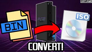 How to Convert PS2 BIN CUE  ISO opl ps2 playstation2 [upl. by Rahel]