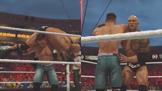 John Cena VS The Rock Wrestlemania [upl. by Novelia]