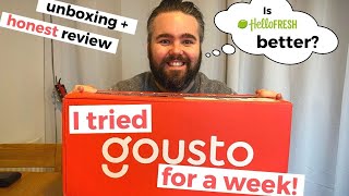 I tried Gousto for a week UK unboxing  honest review 🥬🥩 [upl. by Oicatsana355]