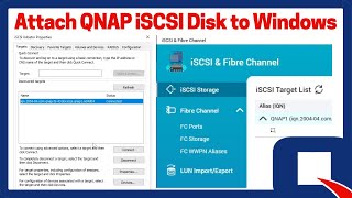 Connect ISCSI Disk to Windows  Connect Network Storage to Windows [upl. by Latrice]