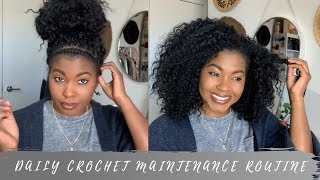 My EASY Crochet Maintenance Routine  Lulutress Chunky Twist Out  LivinFearless [upl. by Ellyn]