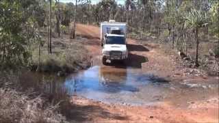 Gibb river road  Landcruiser 76 series towing a Jayco Expanda acroos the Gibb River road [upl. by Eisseb]