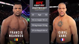 Francis Ngannou vs Ciryl Gane Full Fight  UFC Fight Night [upl. by Nader400]