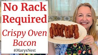 How to Cook Crispy Bacon in the Oven  Perfect Every Time and Easy Cleanup [upl. by Rabi]