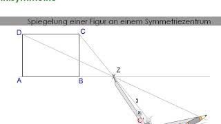 Punktspiegelung konstruieren [upl. by Dumah]