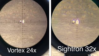 Scope Zoom Compared at 1 mile 1000 and 500 Yards [upl. by Anippesuig]