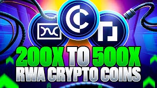 3 RWA Crypto Coins With 200X to 500X POTENTIAL EXPLOSION SOON💣💥 [upl. by Yrnehnhoj]