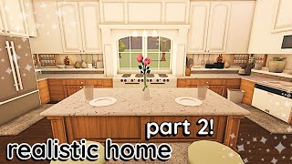 Decorating My Realistic Bloxburg House 2 Story Build Interior [upl. by Afnin525]