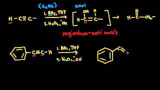 Hydroborationoxidation of alkynes  Alkenes and Alkynes  Organic chemistry  Khan Academy [upl. by Manvil505]