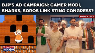 BJPs Hilarious Ads Gamer Modi Soros Link amp Sharks How Saffron Party Stung Congress INDIA [upl. by Aidnyc]