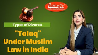 Types of Divorce Talaq Under Muslim Law in India [upl. by Ailem]